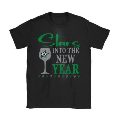 Dallas Stars Happy New Year NHL Gift For Fan Cheers To A New Year Unisex T-Shirt Cotton Tee TAT23668