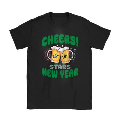 Dallas Stars Happy New Year NHL Gift For Fan Hello 2025 Unisex T-Shirt Cotton Tee TAT23667