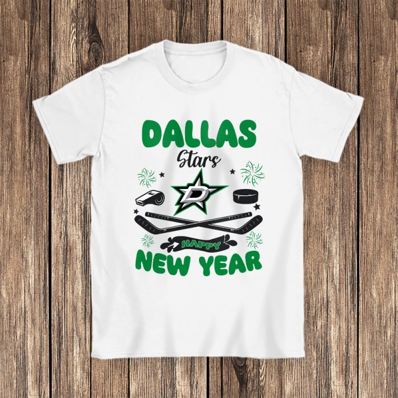 Dallas Stars Happy New Year NHL Gift For Fan Unisex T-Shirt Cotton Tee TAT23672