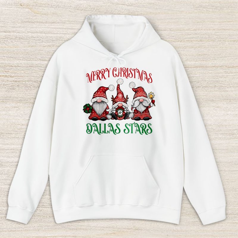 Dallas Stars Merry Christmas NHL Gift For Fan Christmas Gnomes Unisex Hoodie TAH24246