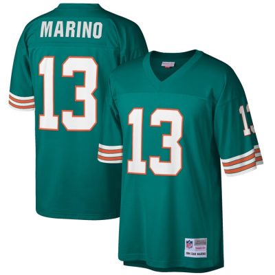 Dan Marino Miami Dolphins 1984 Retired Player Replica Jersey - Aqua