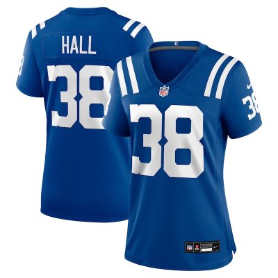 Darren Hall Indianapolis Colts Women Game Jersey - Royal