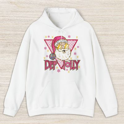 Def Jolly Retro Santa Claus Glitter Pink Christmas Louis Vuitton Unisex Hoodie TAH23311