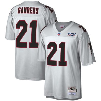 Deion Sanders Atlanta Falcons NFL 100 Retired Player Legacy Jersey - Platinum