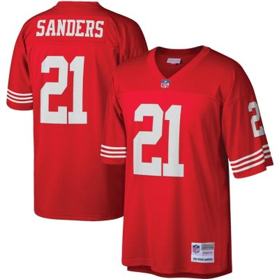 Deion Sanders San Francisco 49ers Legacy Replica Jersey - Scarlet