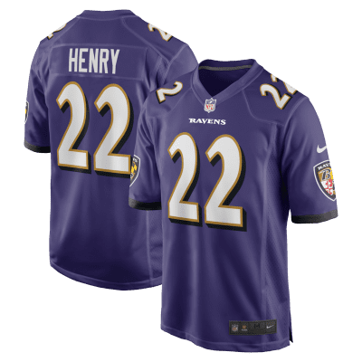 Derrick Henry Baltimore Ravens Game Player Jersey - Purple