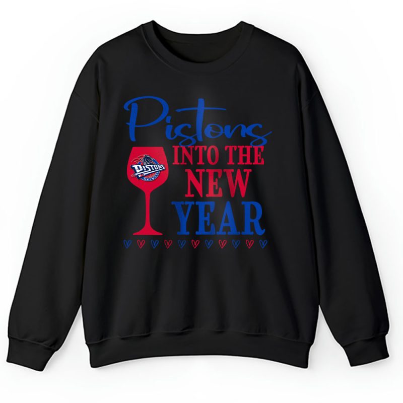 Detroit Pistons Happy New Year NBA Gift For Fan Cheers To A New Year Unisex Sweatshirt TAS23691