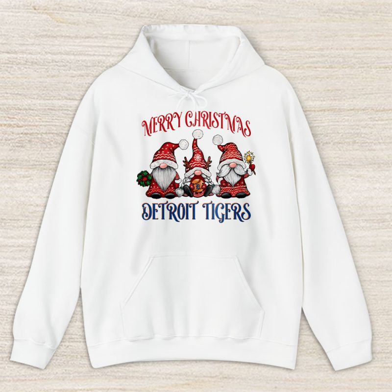 Detroit Tigers Merry Christmas MLB Gift For Fan Christmas Gnomes Unisex Hoodie TAH24249