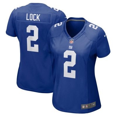 Drew Lock New York Giants Women Game Jersey - Royal