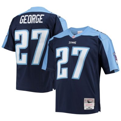 Eddie George Tennessee Titans 1999 Retired Player Replica Jersey - Navy