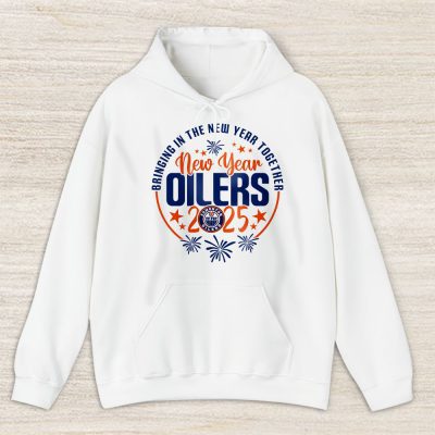 Edmonton Oilers Howdy New Year NHL Bringing In The New Year Together Unisex Hoodie TAH23722