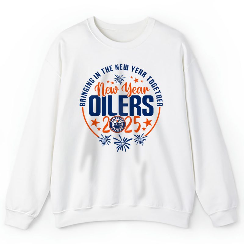 Edmonton Oilers Howdy New Year NHL Bringing In The New Year Together Unisex Sweatshirt TAS23722