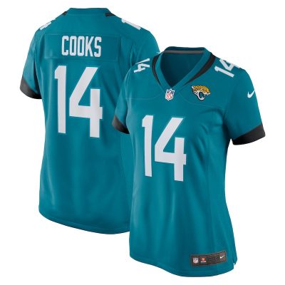 Elijah Cooks Jacksonville Jaguars Women Team Game Jersey - Teal