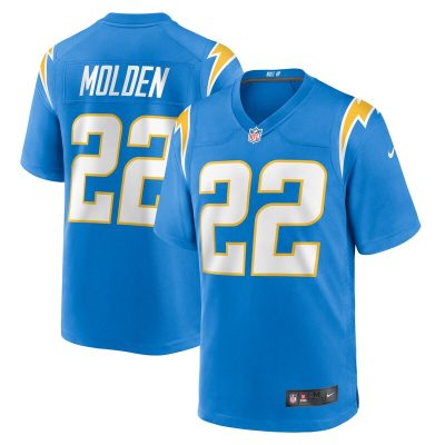 Elijah Molden Los Angeles Chargers Team Game Jersey - Powder Blue