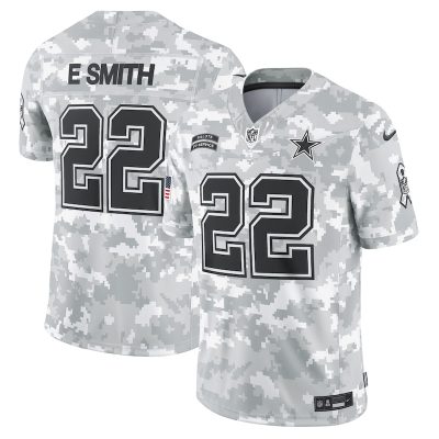 Emmitt Smith Dallas Cowboys 2024 Salute to Service Retired Player Limited Jersey - Arctic Camo