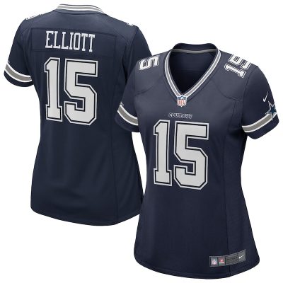 Ezekiel Elliott Dallas Cowboys Women Game Jersey - Navy