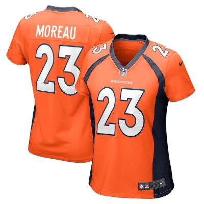 Fabian Moreau Denver Broncos Women Team Game Jersey - Orange