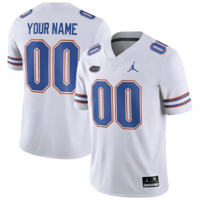 Florida Gators Jordan Brand Football Custom Game Jersey - White