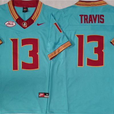 Florida State Seminoles #13 Jordan Travis Teal 2023 F.U.S.E Stitched Jersey