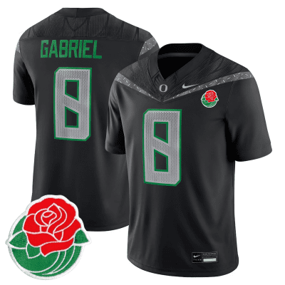 Gabriel Oregon Ducks Football 24/25 Jersey Rose Bowl - Black