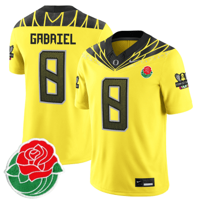 Gabriel Oregon Ducks Football 24/25 Jersey Rose Bowl - Yellow