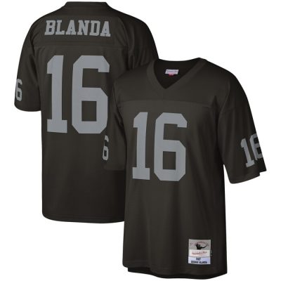 George Blanda Las Vegas Raiders Legacy Replica Jersey - Black