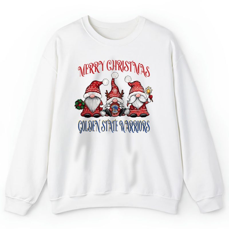 Golden State Warriors Merry Christmas NBA Gift For Fan Christmas Gnomes Unisex Sweatshirt TAS24253