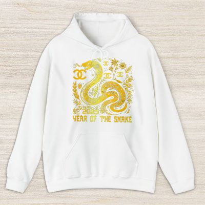 Happy Chinese New Year Gold Snake Chanel Unisex Hoodie TAH23320