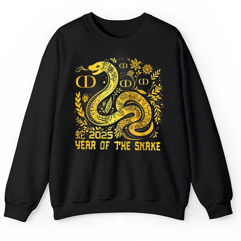 Happy Chinese New Year Gold Snake Dior Unisex Sweatshirt TAS23321