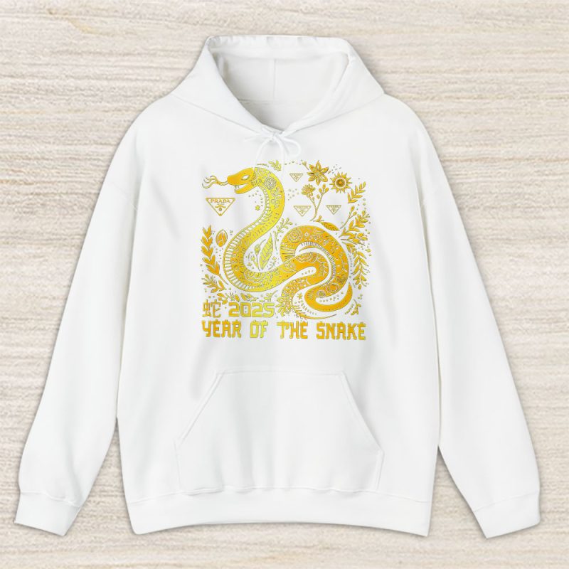 Happy Chinese New Year Gold Snake Prada Unisex Hoodie TAH23326