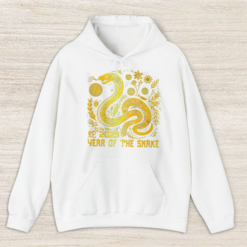 Happy Chinese New Year Gold Snake Versace Unisex Hoodie TAH23327