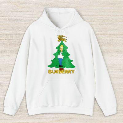 Homer Simpson Christmas Tree Burberry Unisex Hoodie TAH23328