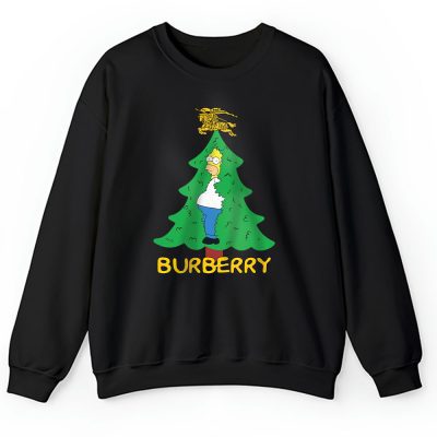 Homer Simpson Christmas Tree Burberry Unisex Sweatshirt TAS23328