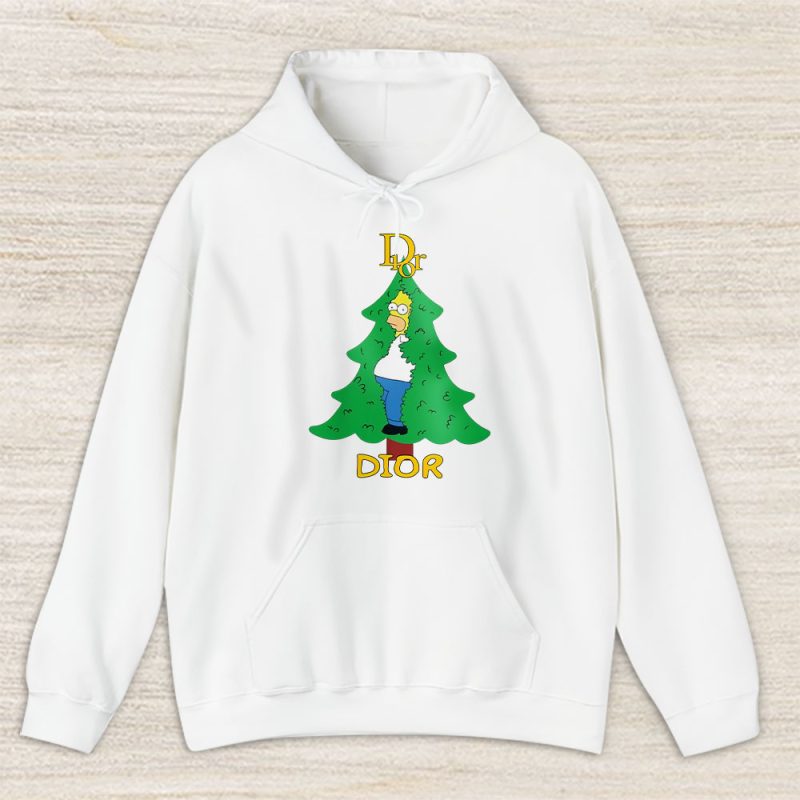 Homer Simpson Christmas Tree Dior Unisex Hoodie TAH23331