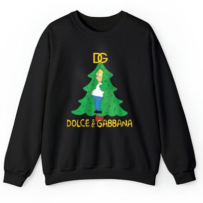 Homer Simpson Christmas Tree Dolce & Gabbana Unisex Sweatshirt TAS23330