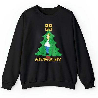 Homer Simpson Christmas Tree Givenchy Unisex Sweatshirt TAS23334