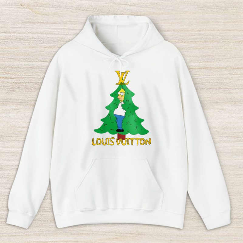 Homer Simpson Christmas Tree Louis Vuitton Unisex Hoodie TAH23335