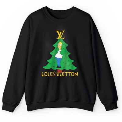 Homer Simpson Christmas Tree Louis Vuitton Unisex Sweatshirt TAS23335