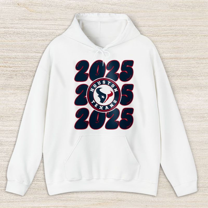 Houston Texans Happy New Year NFL Gift For Fan Hello 2025 Unisex Hoodie TAH23749