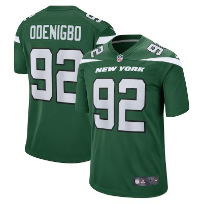 Ifeadi Odenigbo New York Jets Game Jersey - Gotham Green