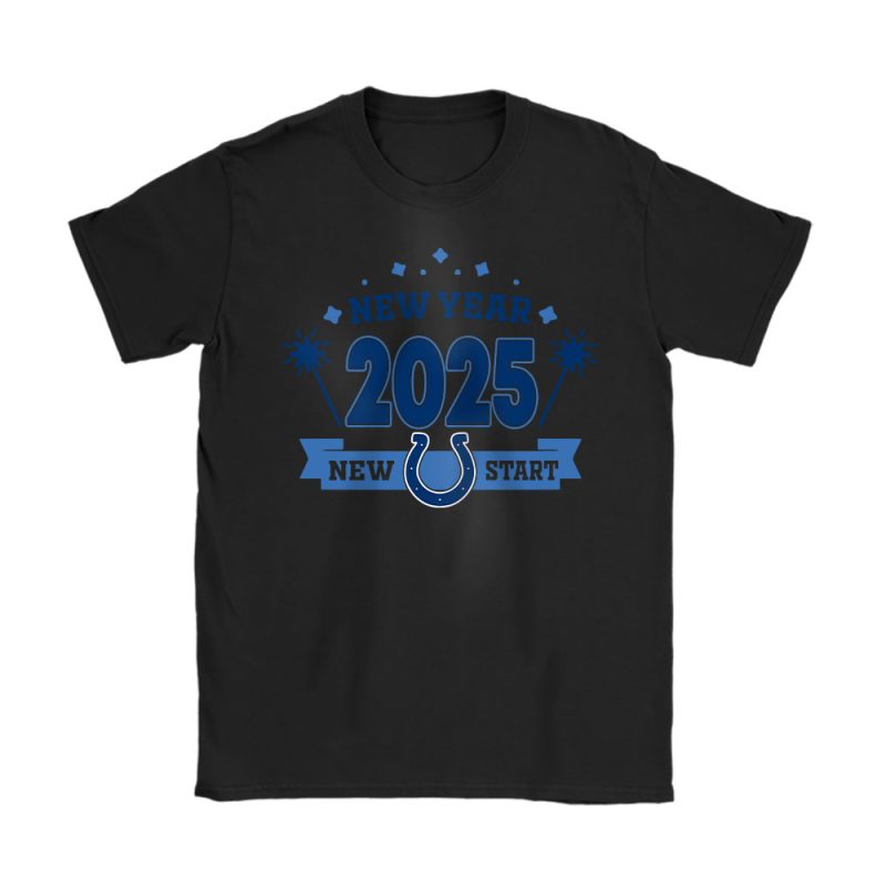 Indianapolis Colts Happy New Year NFL Gift For Fan Unisex T-Shirt Cotton Tee TAT23765