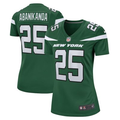 Israel Abanikanda New York Jets Women Game Jersey - Gotham Green