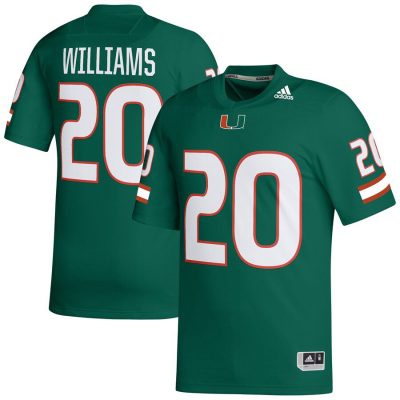 James Williams Miami Hurricanes NIL Football Player Jersey - Green