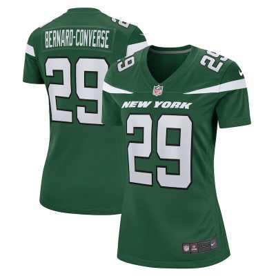 Jarrick Bernard Converse New York Jets Women Game Jersey - Gotham Green