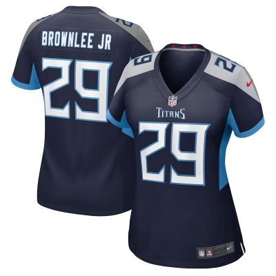 Jarvis Brownlee Jr. Tennessee Titans Women Game Jersey - Navy