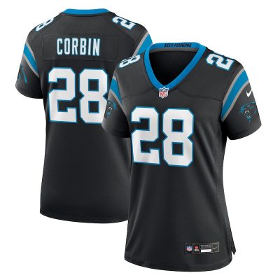 Jashaun Corbin Carolina Panthers Women Team Game Jersey - Black