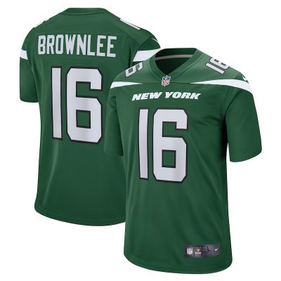 Jason Brownlee New York Jets Game Jersey - Gotham Green