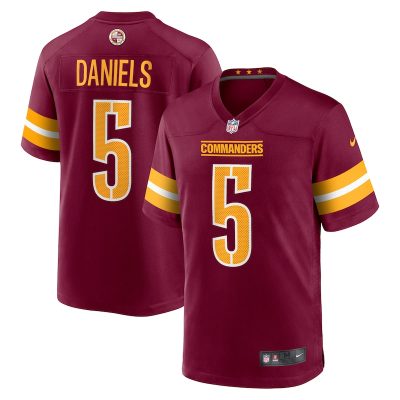 Jayden Daniels Washington Commanders Player Game Jersey - Burgundy