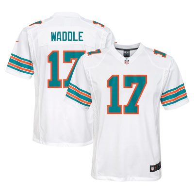 Jaylen Waddle Miami Dolphins Youth Alternate Player Game Jersey - White