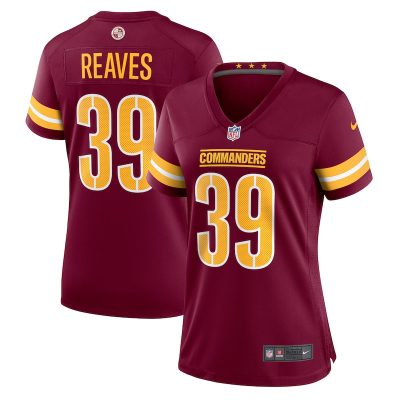 Jeremy Reaves Washington Commanders Women Game Jersey - Burgundy